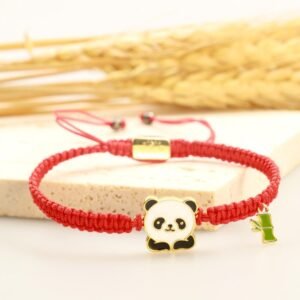 Tibetan Handmade Panda Bamboo Red String Bracelet (Extra 30% Off | USE CODE: FS30) | Your Quiet Daily Anchor for Quiet Presence | AetherFate