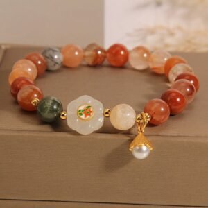 Fu Lu Shou Crystal Hetian White Jade Pearl Bracelet | Your Quiet Daily Anchor for Quiet Wisdom | AetherFate