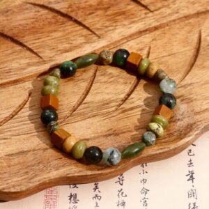 Red Agate Shoushan Stone Calm Blessing Bracelet | Your Quiet Daily Anchor for Steady Presence | AetherFate