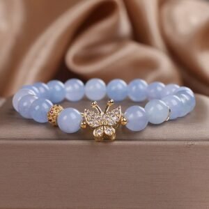 Gentle Clarity, Worn Daily. Aquamarine Bracelet by AetherFate