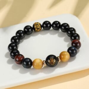 Steady Focus | Tiger's Eye & Onyx Bracelet by AetherFate