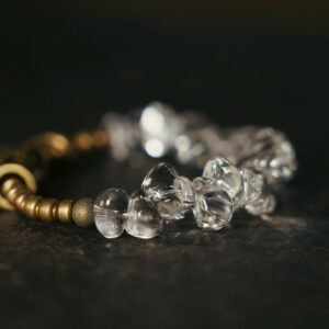 For When You Need Quiet Connection | Irregular White Crystal Copper Clarity Bracelet