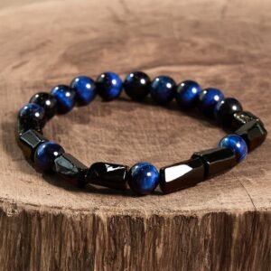 Steady Focus, Worn Daily. Tiger Eye & Tourmaline Bracelet by AetherFate