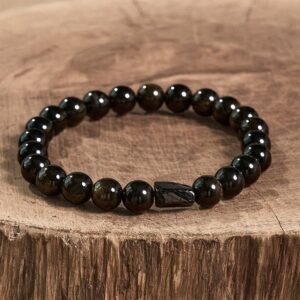 For When You Need Clarity & Grounding — Obsidian & Tourmaline Bracelet | AetherFate