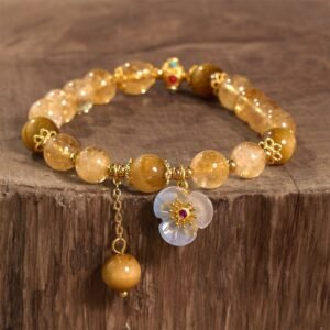 Steady Focus, Worn Daily. Tiger Eye & Citrine Bracelet by AetherFate