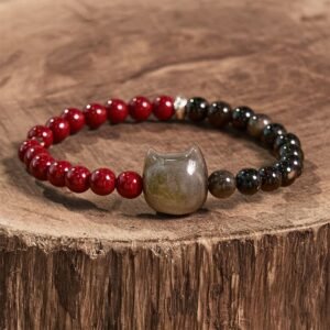 For When You Need Clarity & Grounding — Obsidian Bracelet | AetherFate