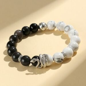 Obsidian & Jasper Bracelet | Your Quiet Daily Anchor for Clarity & Grounding | AetherFate