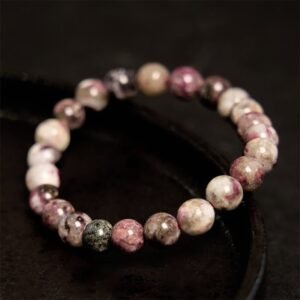 Buddha Stone Plum Blossom Tourmaline Balance Bracelet | AetherFate