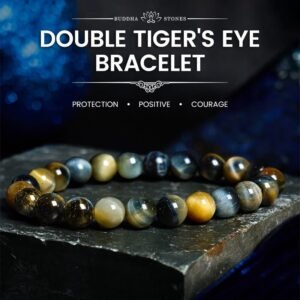 For When You Need Quiet Warmth | Yellow Blue Tiger Eye Courage Bracelet