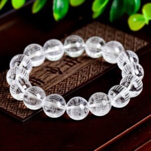For When You Need Quiet Presence | Heart Sutra White Crystal Bracelet