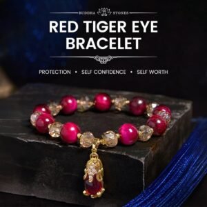 Red Tiger Eye PiXiu Fox Self Confidence Bracelet | Your Quiet Daily Anchor for Quiet Warmth | AetherFate