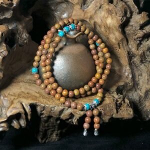 🔮 For When You Need Quiet Presence | 108 Mala Beads Bian Stone Bracelet