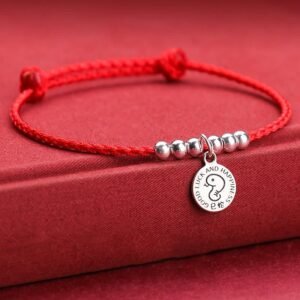 🔮 For When You Need Gentle Focus | Chinese Kid Red String 999 Sterling Silver Bracelet