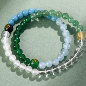 Five Elements Various Crystal Agate Strawberry Quartz Wisdom Bracelet | Your Quiet Daily Anchor for Gentle Clarity | AetherFate
