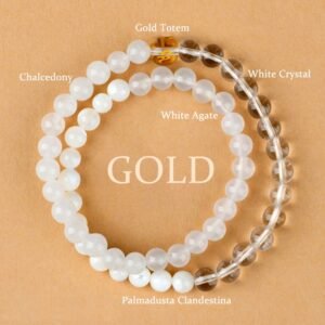 Five Elements Various Agate Crystal Chalcedony White Crystal White Agate Bracelet | Your Quiet Daily Anchor for Steady Presence | AetherFate