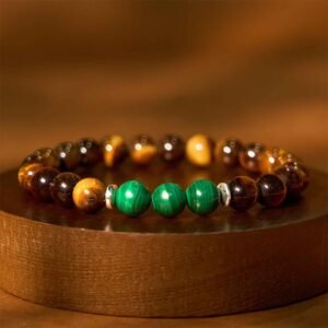 For When You Need Quiet Warmth | Tiger Eye Green Tiger Eye Courage Bracelet