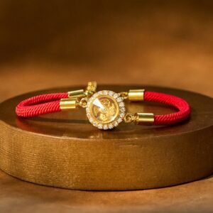 Red String Copper Brass Rotatable Windmill Feng Sheng Shui Qi Braided Bracelet | Your Quiet Daily Anchor for Quiet Connection | AetherFate
