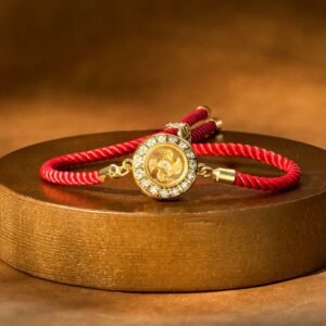 Copper Brass Feng Sheng Shui Qi Rotatable Windmill Red String Faith Braided Bracelet | Your Quiet Daily Anchor for Quiet Connection | AetherFate