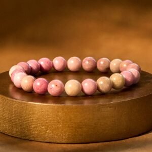Gentle Tenderness, Worn Daily. Rhodonite Bracelet by AetherFate