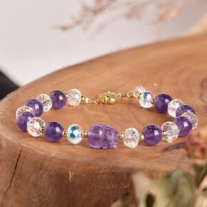 For When You Need Quiet Calm | Amethyst Pixiu Crystal Balance Bracelet