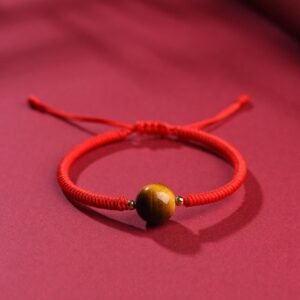 Handmade Tiger Eye Bead Rope Bracelet | Your Quiet Daily Anchor for Quiet Warmth | AetherFate