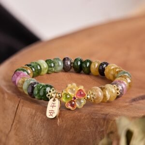 Tourmaline Jade Safe And Well Love Bracelet | Your Quiet Daily Anchor for Quiet Wisdom | AetherFate