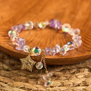 Amethyst & Crystal Bracelet | Your Quiet Daily Anchor for Quiet Calm | AetherFate