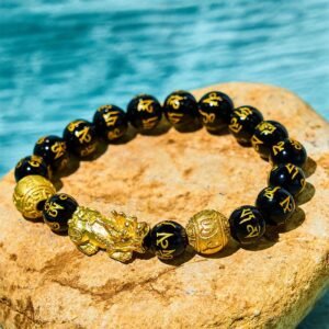 For When You Need Inner Stillness | FengShui PiXiu Obsidian Bracelet