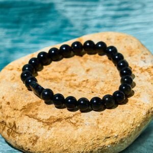 Gold Sheen Obsidian Black Tourmaline Bracelet | Your Quiet Daily Anchor for Quiet Warmth | AetherFate