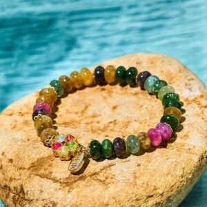 For When You Need Quiet Wisdom | Tourmaline Jade Safe And Well Love Bracelet