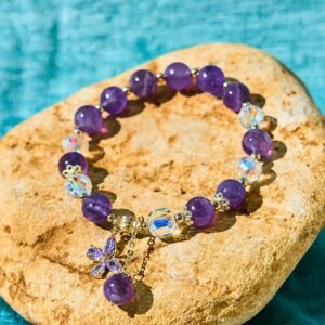 Quiet Calm, Worn Daily. Amethyst & Crystal Bracelet by AetherFate
