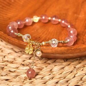 Strawberry Quartz Bracelet | Your Quiet Daily Anchor for Soft Joy | AetherFate