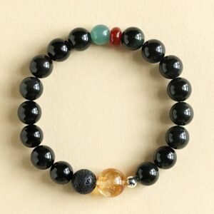 For When You Need Clarity & Grounding — Obsidian Bracelet | AetherFate