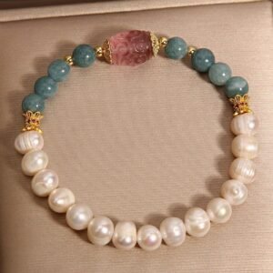 For When You Need Soft Joy — Strawberry Quartz Bracelet | AetherFate