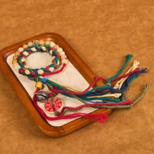 Tibetan Mountain Ghosts Spend Money Colorful Chalcedony Double-Layer Colored Rope Tassel Positive Bracelet | Your Quiet Daily Anchor for Quiet Presence | AetherFate