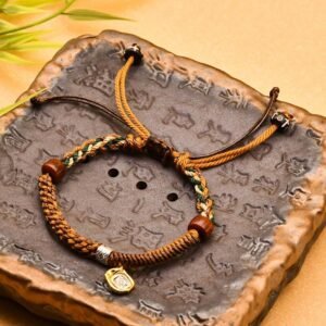 Handmade Tibetan Zakiram Goddess Of Wood Braided Bracelet | Your Quiet Daily Anchor for Quiet Presence | AetherFate