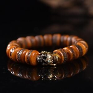 For When You Need Quiet Presence | Vintage Tibetan Bone Beads Skull Balance Bracelet