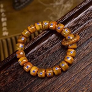 Vintage Tibetan Bone Beads Lazurite Balance Braided Rope Bracelet | Your Quiet Daily Anchor for Quiet Presence | AetherFate
