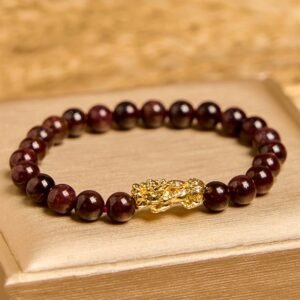 For When You Need Inner Warmth | Garnet Beads PiXiu Bracelet