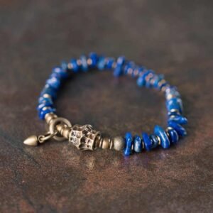 Vintage Irregular Shape Design Lazurite Positive Bracelet | Your Quiet Daily Anchor for Quiet Presence | AetherFate