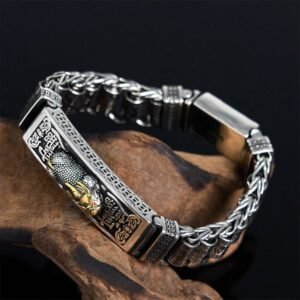 🔮 Tibetan Copper Buckle Prayer Wheel Heart Sutra Pi Xiu Metal Bracelet | Your Quiet Daily Anchor for Quiet Connection | AetherFate