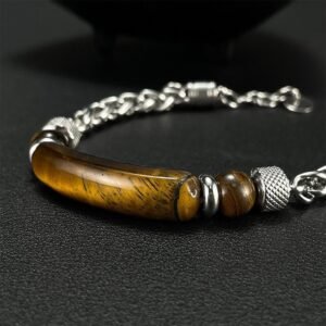 For When You Need Steady Focus — Tiger Eye & Obsidian Bracelet | AetherFate