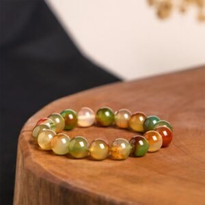 For When You Need Steady Presence | Colorful Peacock Agate Courage Purify Bracelet