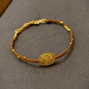 Handmade Copper Gold Plated Peony String Balance Bracelet | Your Quiet Daily Anchor for Quiet Warmth | AetherFate