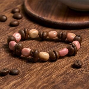 For When You Need Quiet Presence | Handmade Coffee Beans Irregular Stone Bracelet