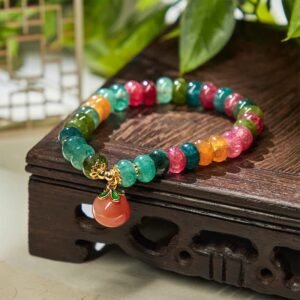 Against Your Wrist | Quiet Balance, Worn Daily. Agate & Tourmaline Bracelet