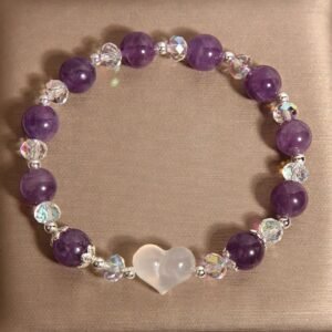 Amethyst & Agate Bracelet | Your Quiet Daily Anchor for Quiet Calm | AetherFate