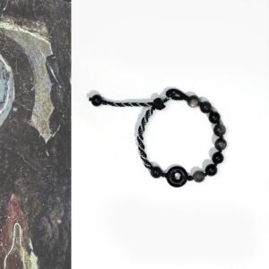 Black Obsidian Peace Buckle Purification Black Rope Bracelet | Your Quiet Daily Anchor for Inner Stillness | AetherFate