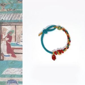 For When You Need Steady Presence | Red Agate Pixiu Confidence Four-strand Braid Rope Bracelet