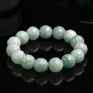 Jade Lotus Carving Prosperity Bracelet | Your Quiet Daily Anchor for Quiet Wisdom | AetherFate